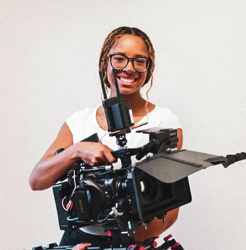 This is a photo of me with a film camera.